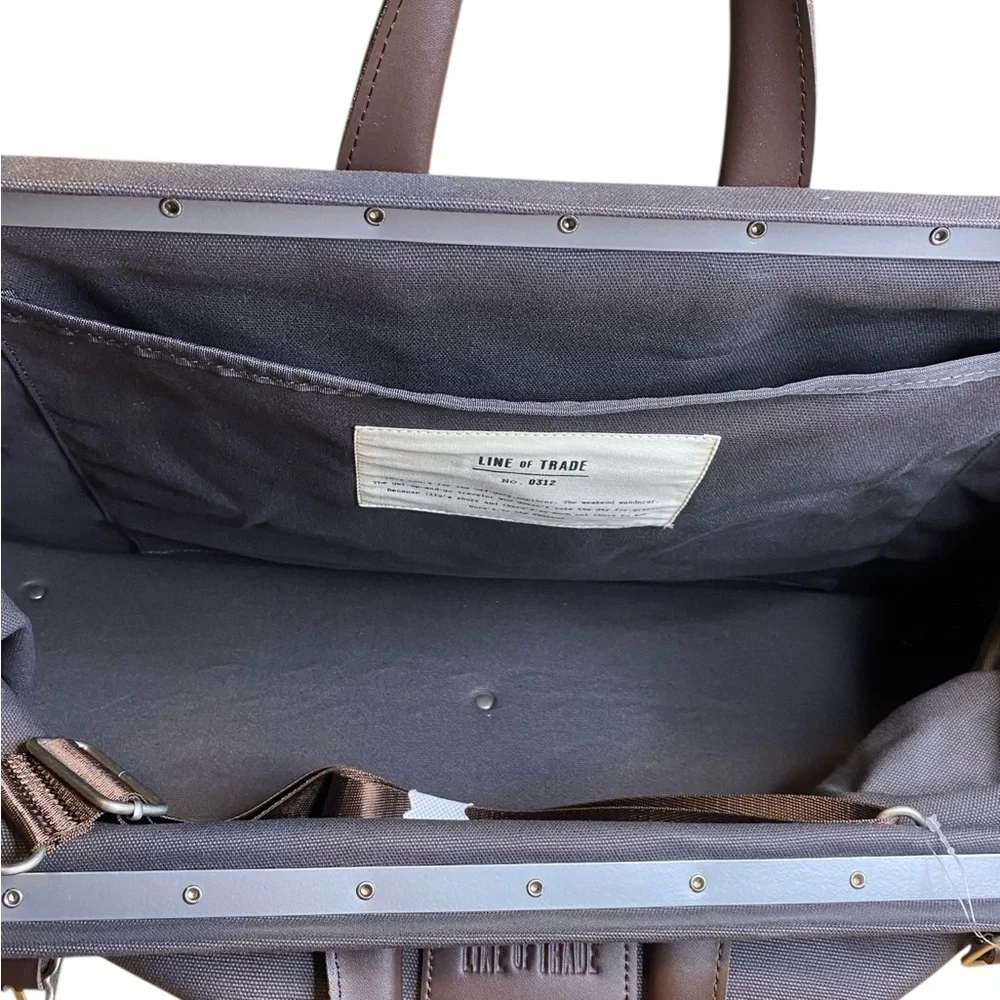 Line of Trade Large Canvas Leather Heavy Duty Utility Travel Bag